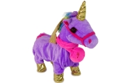 Mascot Horse Interactive Unicorn Purple Golden Wings