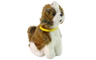Interactive Plush Dog Soft fur Shitzu breed