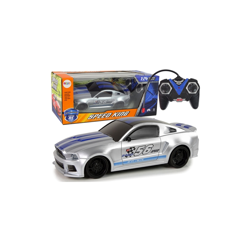 Nuotoliniu būdu valdomas R/C 1:24 Speed King sportinis greitaeigis automobilis, Silver
