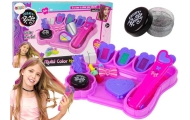 Hair Styling Kit Straightener with Coloured Chalks for Strands + Hair accessories