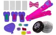 Hair Styling Kit Straightener with Coloured Chalks for Strands + Hair accessories