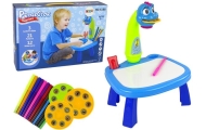 Dinozauro projektorius su žymekliais, mėlynas