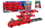 Large 3-storey truck trailer Heavy Duty Truck With extendable Car Launching Ramp