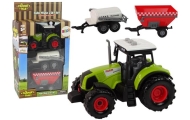 Duży Traktor Światła LED Dźwięki 2 Maszyny Farm Set