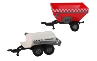 Duży Traktor Światła LED Dźwięki 2 Maszyny Farm Set