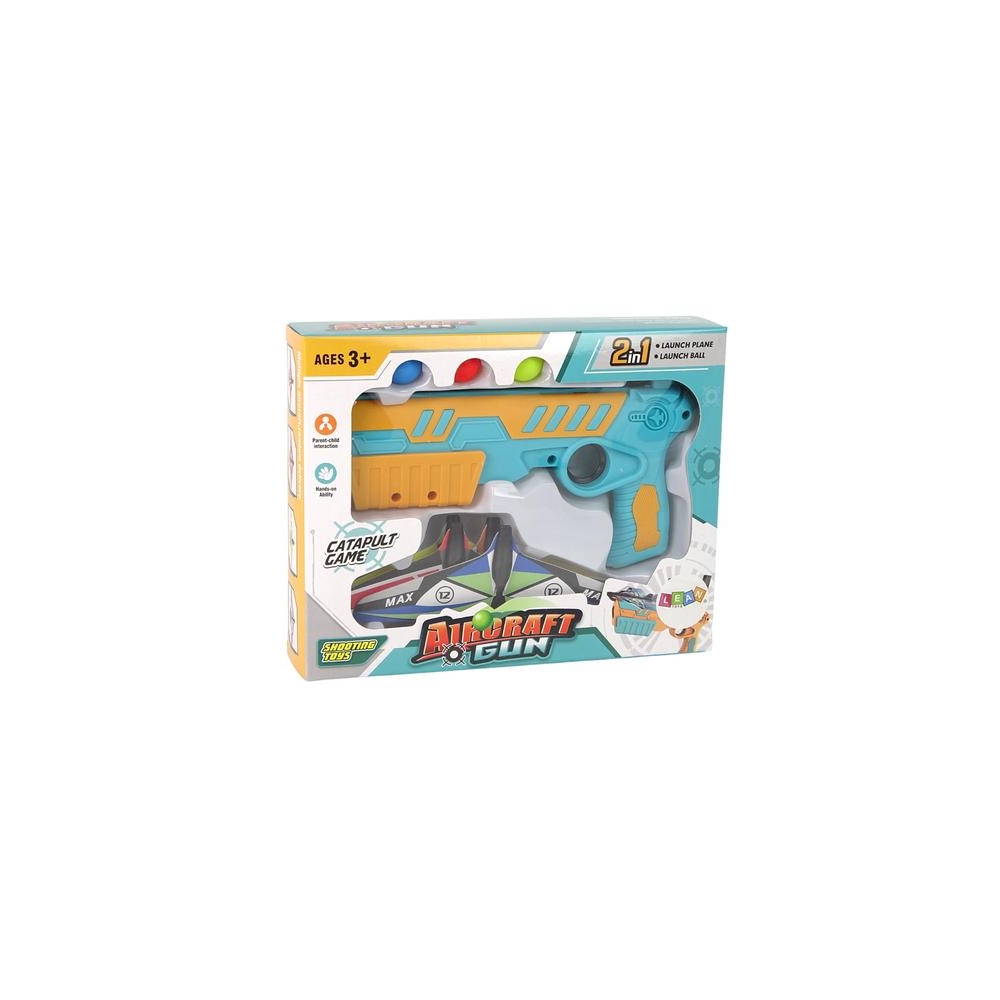 Large aircraft and ball launcher gun Aircraft Gun 2in1