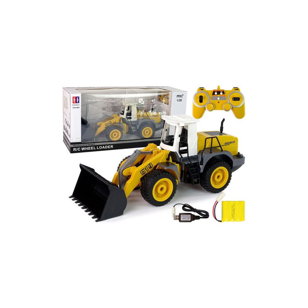 Nuotoliniu būdu valdomas ekskavatorius-krautuvas R/C 1:20 su pakeliamu strėle