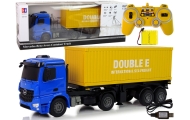 Duża Ciężarówka R/C Mercedes Arocs Niebieska 1:20 Kontener 58 cm Długości