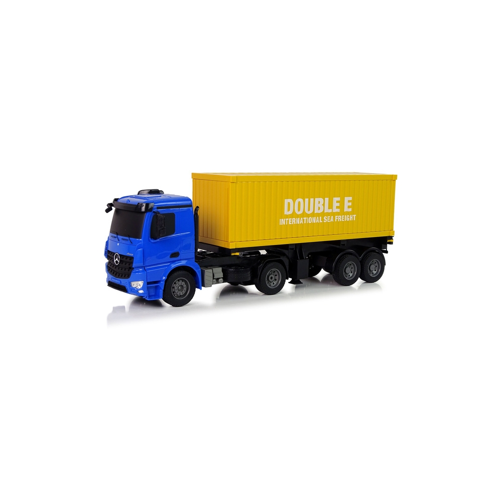 Duża Ciężarówka R/C Mercedes Arocs Niebieska 1:20 Kontener 58 cm Długości