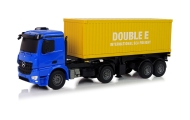 Duża Ciężarówka R/C Mercedes Arocs Niebieska 1:20 Kontener 58 cm Długości