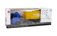 Duża Ciężarówka R/C Mercedes Arocs Niebieska 1:20 Kontener 58 cm Długości