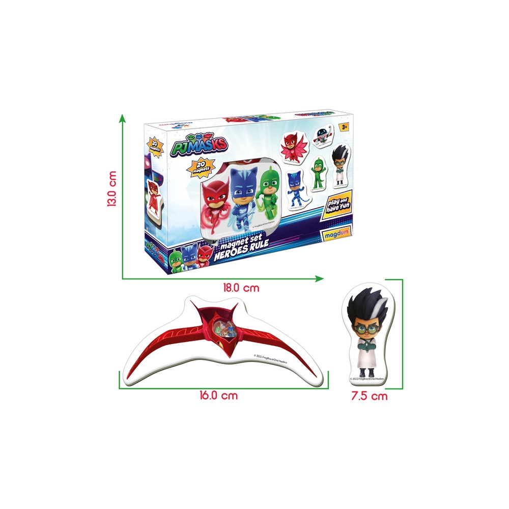 Pyjamers Pjmasks magnetukų rinkinys ME 5031-32