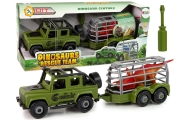 Auto Terenowe Transporter Do Rozkręcania DIY Zielony Dinozaur