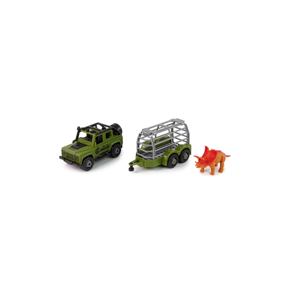 Auto Terenowe Transporter Do Rozkręcania DIY Zielony Dinozaur
