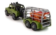 Auto Terenowe Transporter Do Rozkręcania DIY Zielony Dinozaur