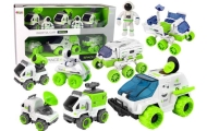 Kosminės transporto priemonės rinkinys 6in1 roveris Palydovas Astronomas vaikams