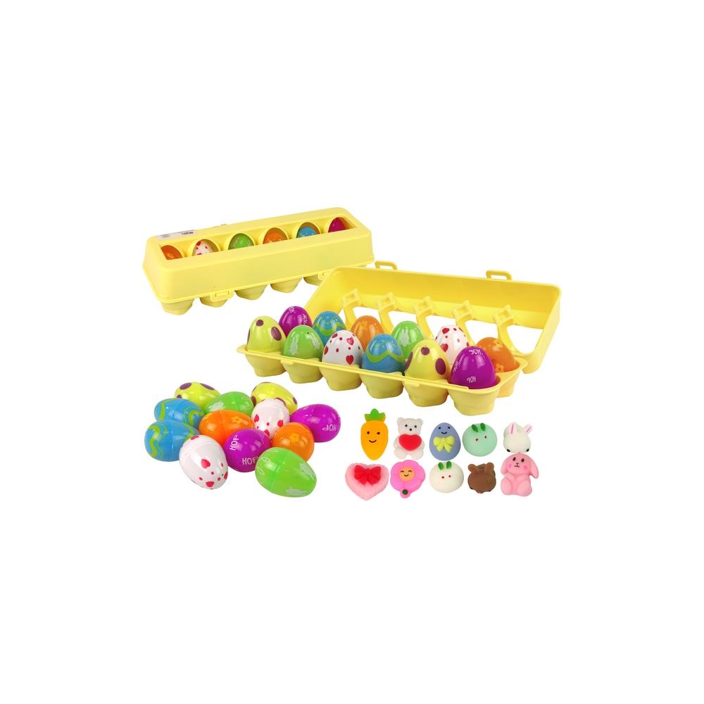 Zestaw Jajka Wielkanocne Squishy 12 Sztuk