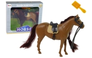 Brown Mane Combing Horse Figurine