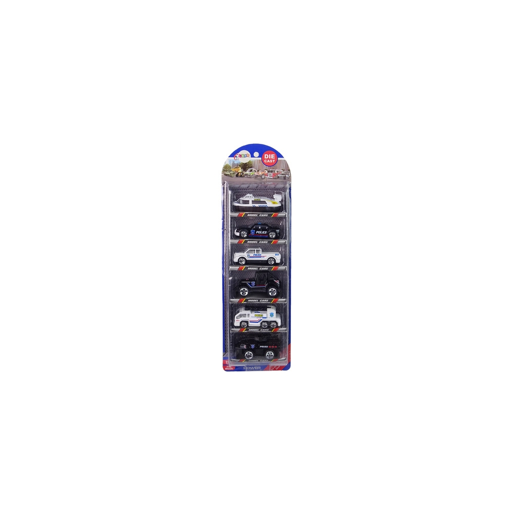 Policijos automobilių rinkinys 1:64