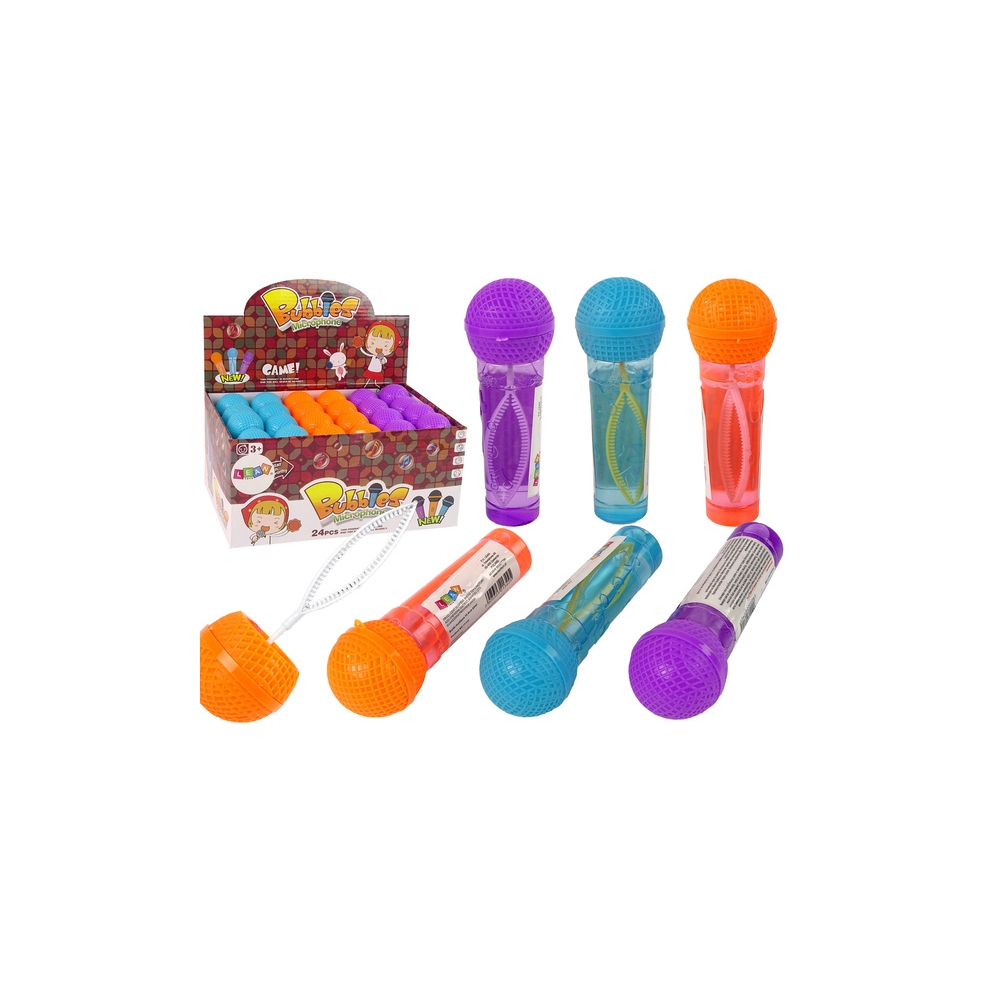 Muilo burbulai Mikrofonas 40ml MIX 1vnt-Žaislai, Lauko žaislai, Muilo burbulai-e-vaikas