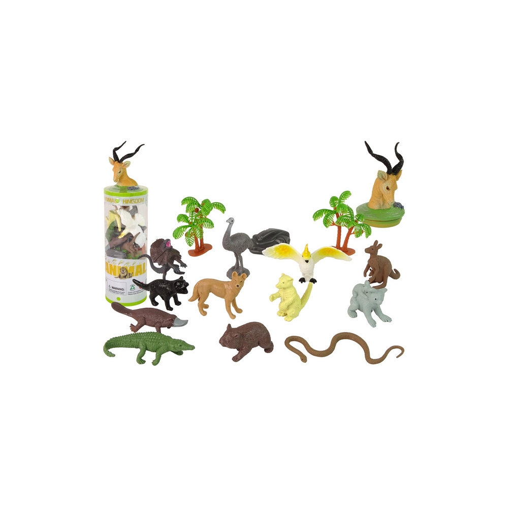 Set Animals of Australia Figures 12pcs. Accessories in Tube