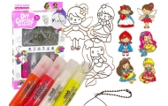 Stained Glass Painting Pendants Fusing Paint Princesses 6 pcs.
