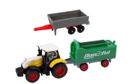 Žemės ūkio transporto priemonių rinkinys Traktorius 12 dalių Metalinis