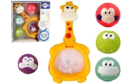 Bath Toy Mini Basketball Giraffe Rubber Balls