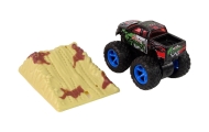 Auto Resorak Z Naciągiem Monster Truck Big Foot Gumowe Opony Rampa