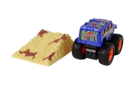 Auto Resorak Z Naciągiem Monster Truck Big Foot Gumowe Opony Rampa