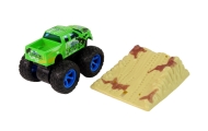 Auto Resorak Z Naciągiem Monster Truck Big Foot Gumowe Opony Rampa