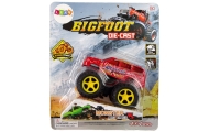 Auto Resorak Z Naciągiem Monster Truck Big Foot Gumowe Opony Rampa