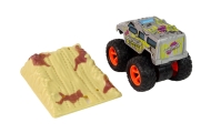 Auto Resorak Z Naciągiem Monster Truck Big Foot Gumowe Opony Rampa