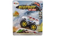 Auto Resorak Z Naciągiem Monster Truck Big Foot Gumowe Opony Rampa