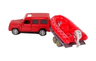 Jeep Raudonas motociklas, ugniagesių transporto priemonių rinkinys
