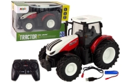 Traktor Rolniczy 1:24 Zdalnie sterowany R/C Pilot Farma Biało Czerwony