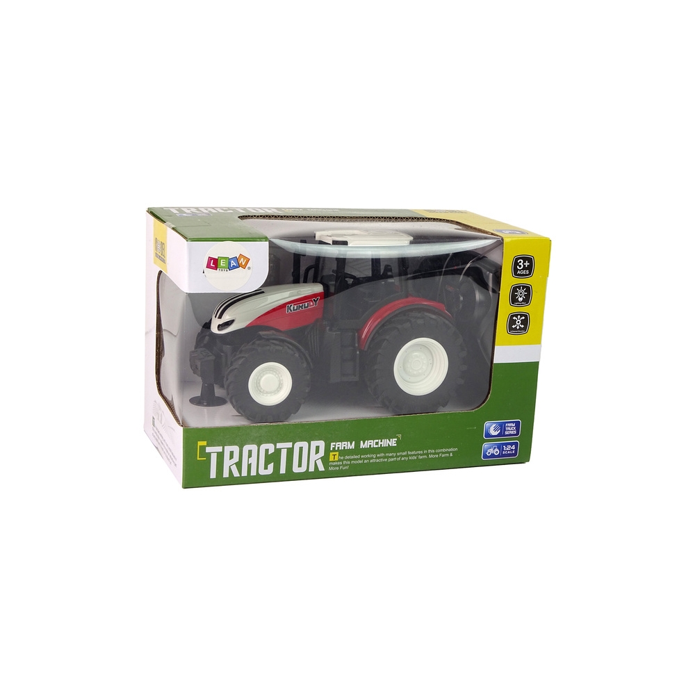 Nuotoliniu būdu valdomas Žemės ūkio traktorius 1:24 R/C baltas/raudonas-Žaislai, Auto ir transporto žaislai, Traktoriai-e-vaikas