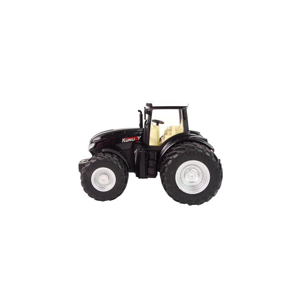 Nuotoliniu būdu valdomas R/C traktorius, juodos spalvos, 2,4 GHz, metalinis-Žaislai, Auto ir transporto žaislai, Traktoriai-e-va