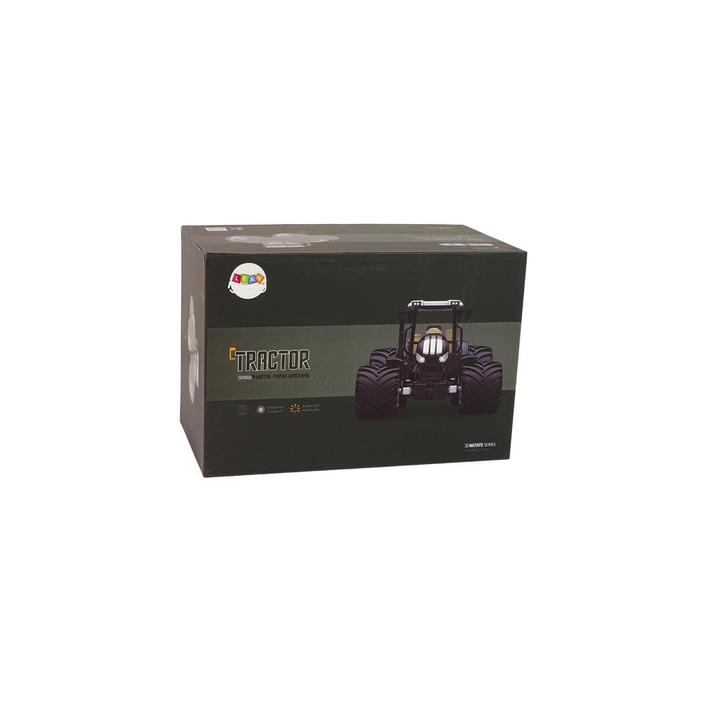 Nuotoliniu būdu valdomas R/C traktorius, juodos spalvos, 2,4 GHz, metalinis-Žaislai, Auto ir transporto žaislai, Traktoriai-e-va
