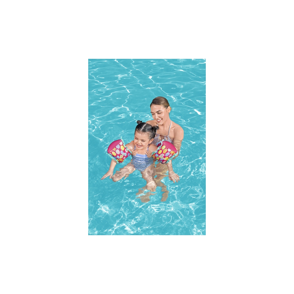 Plaukimo rankovės rožinės S/M Bestway 32182