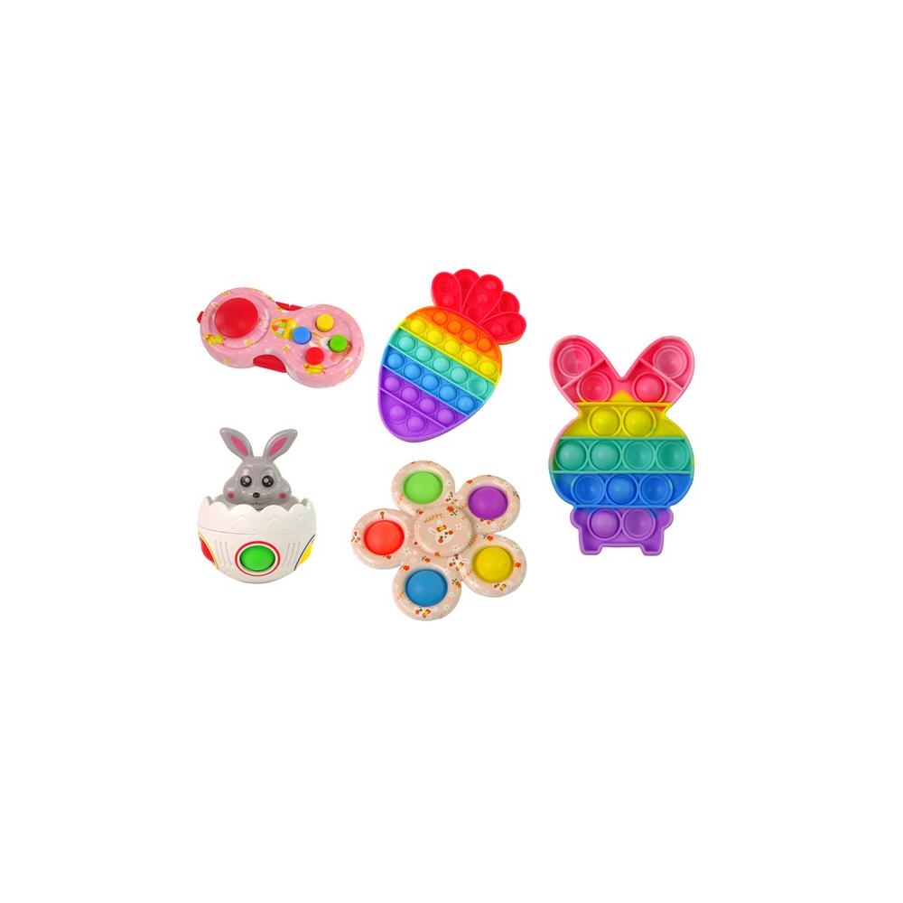 Velykinis žaisliukų rinkinys Pop It LeanToys, 25 vnt