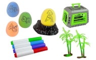 DIY Creative Kit Dinosaurs Eggs to Paint Transporter
