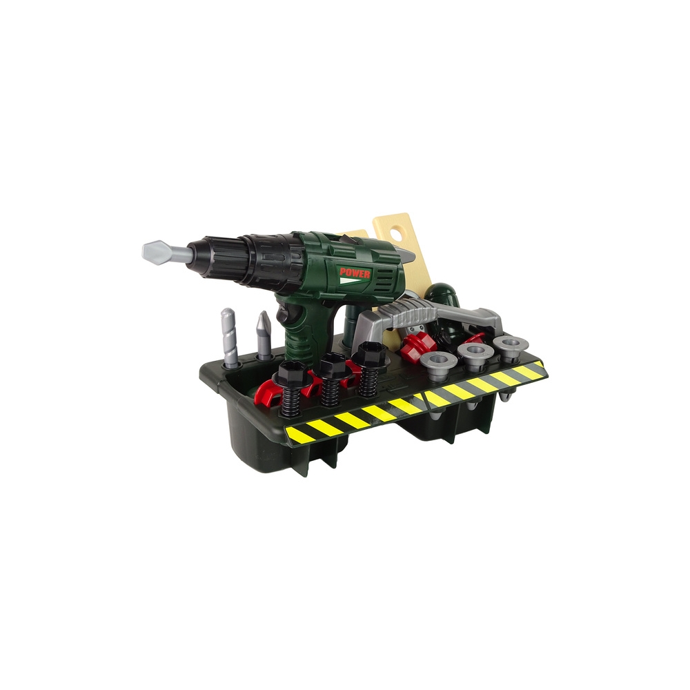 Handyman Set Battery Screwdriver Organiser Green