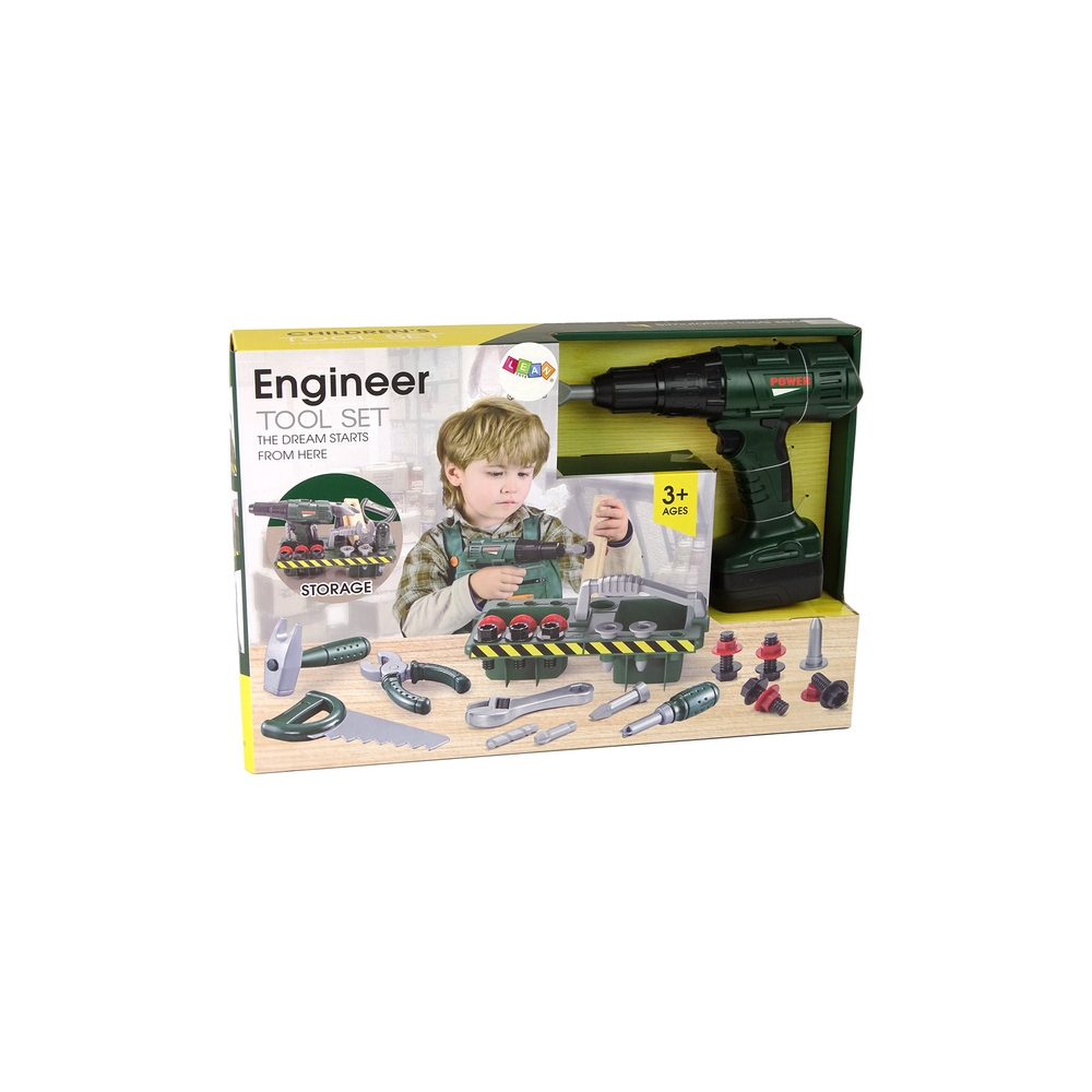 Handyman Set Battery Screwdriver Organiser Green