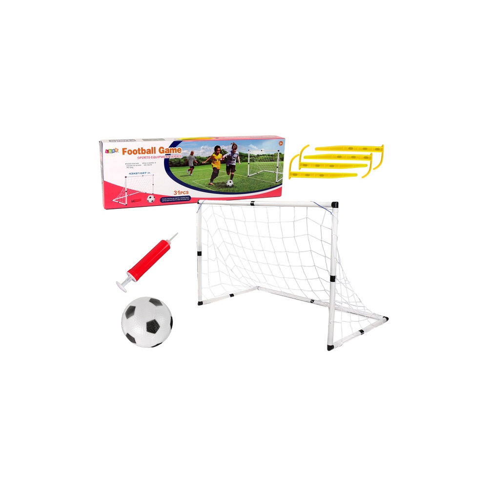 Futbolo vartai + kamuolys 109x54x68cm-Žaislai, Lauko žaislai, Lauko žaidimai ir sporto prekės, Žaidimai, sporto prekės-e-vaikas