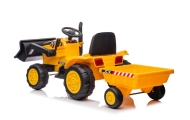 Elektrinis traktorius su priekaba S617, Yellow-Elektromobiliai vaikams, Traktoriai-e-vaikas