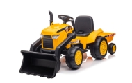 Elektrinis traktorius su priekaba S617, Yellow-Elektromobiliai vaikams, Traktoriai-e-vaikas