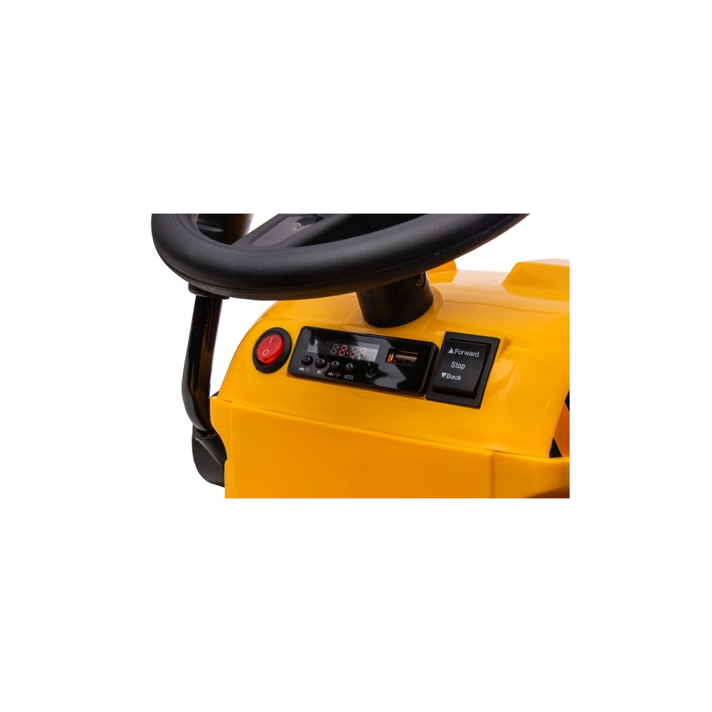 Traktor Na Akumulator Z Przyczepą S617 Żółty