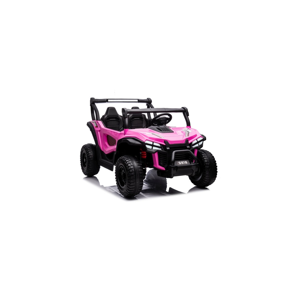 Elektromobilis S618, 4x4, Pink-Elektromobiliai vaikams, Visureigiai-e-vaikas