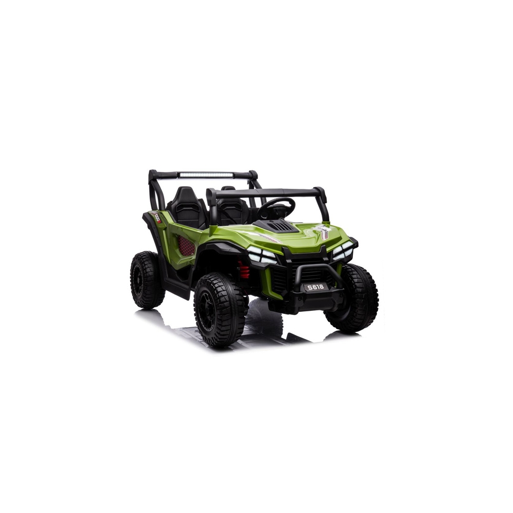 Elektromobilis S618, 4x4, Green-Elektromobiliai vaikams, Visureigiai-e-vaikas